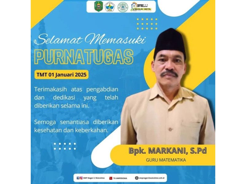 Purna Tugas Guru SMP Negeri 2 Watulimo